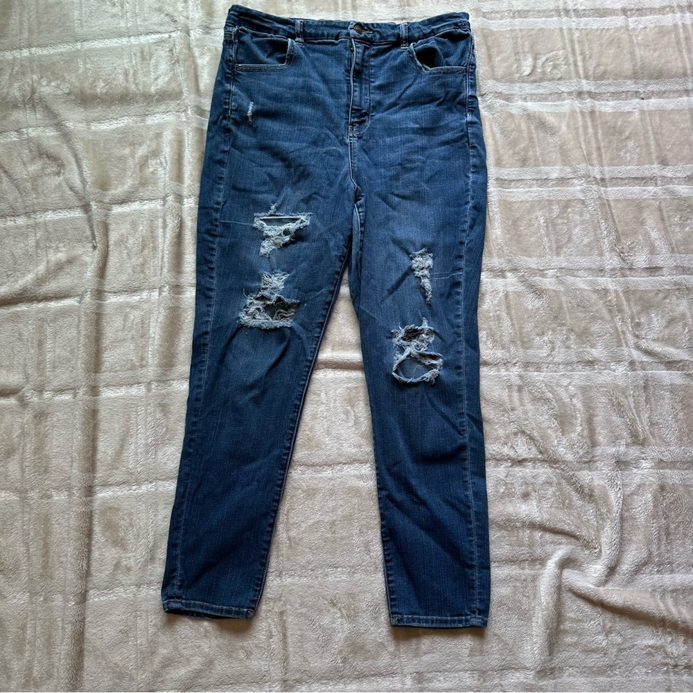 Distressed Blue Women's Jeans